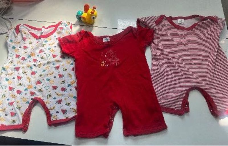 Baby  Rompers - 3 Pack