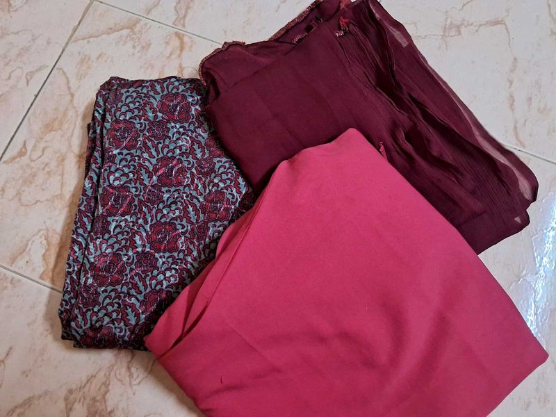 XL 3pcs Crepe Kurti Set