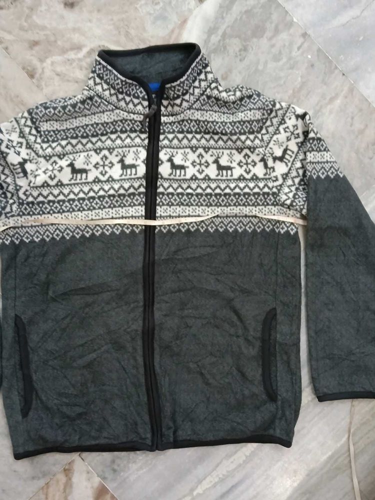 Uniqlo Cozy Fair Isle Fleece Jacket