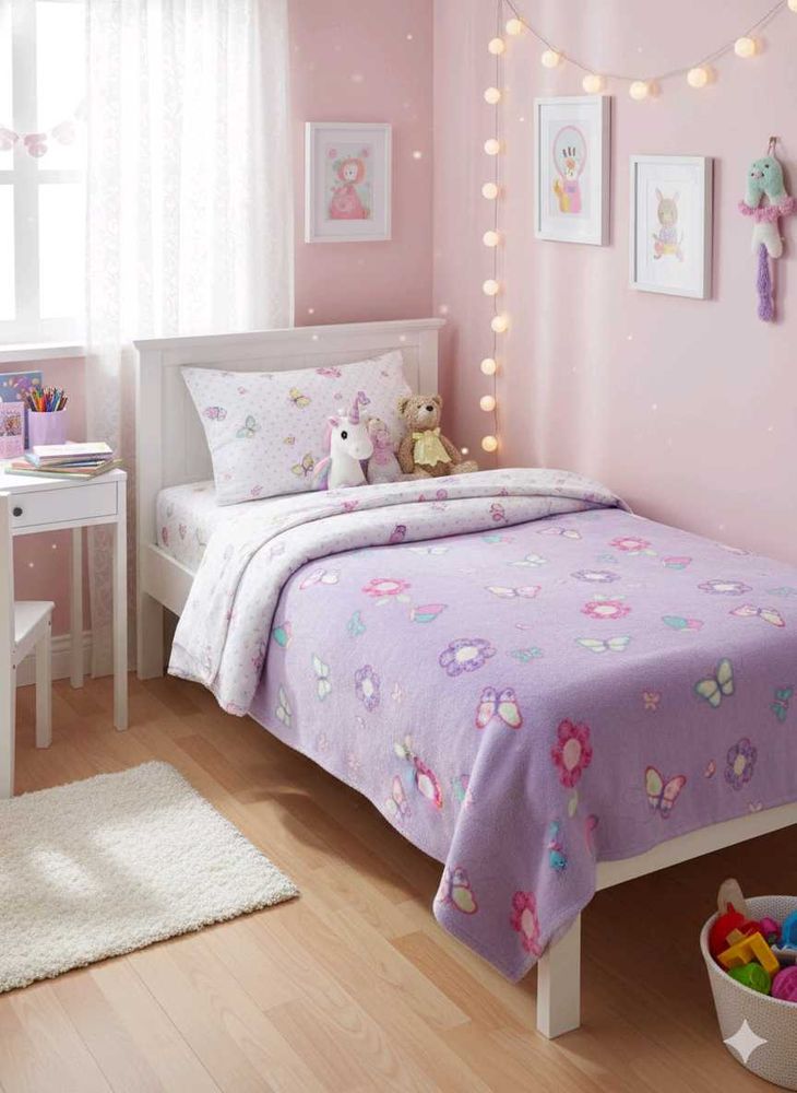 Butterfly Floral Print blanket