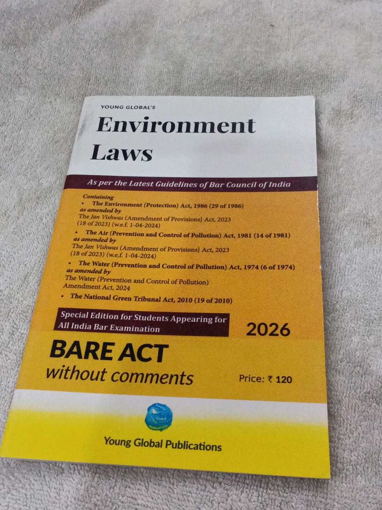 Environment Laws Bare Act 2026