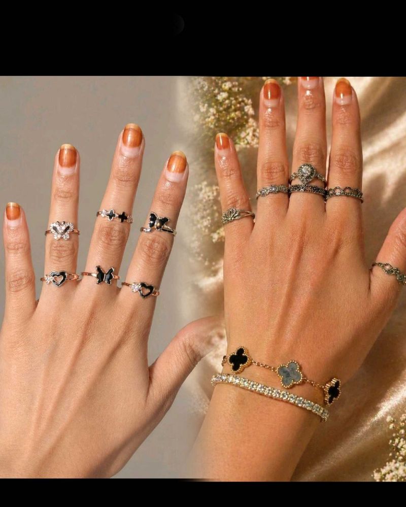 Elegant Ring Set of 7 rings