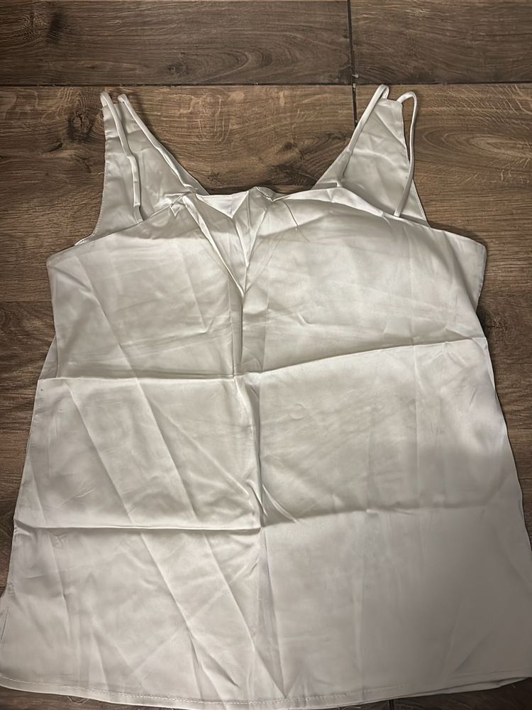 Simple White Camisole Top