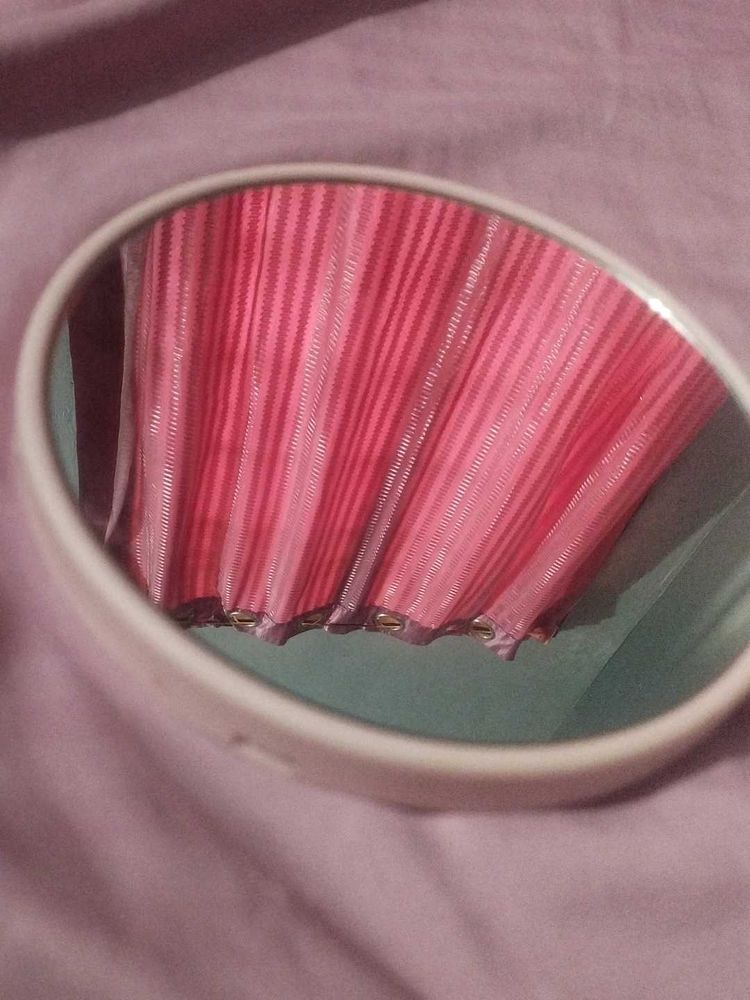 Pink Pleated Mirror