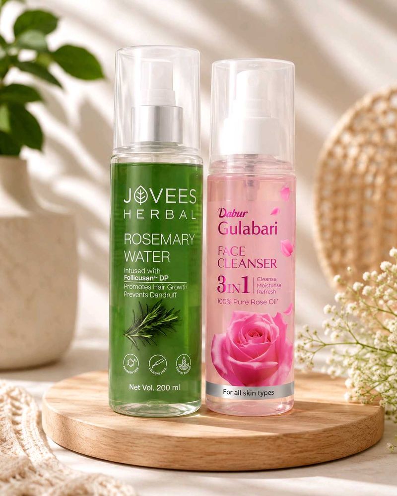 never used Joovees Rosemary Water &amp; Dabur Rose