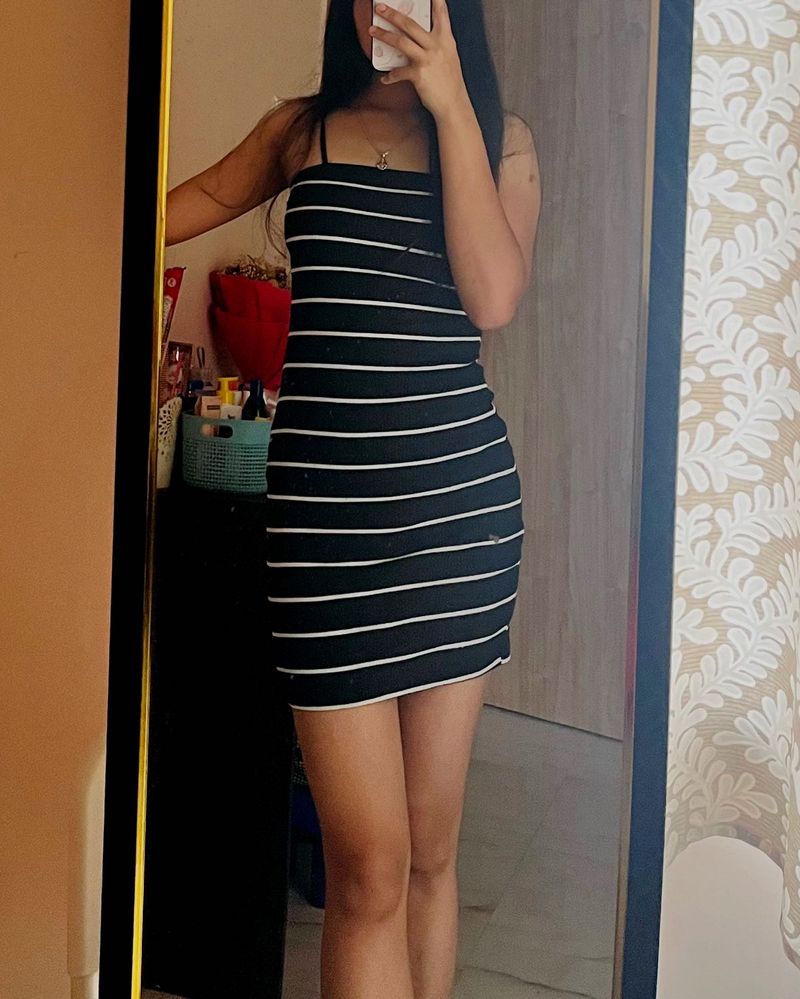 Mini striped dress