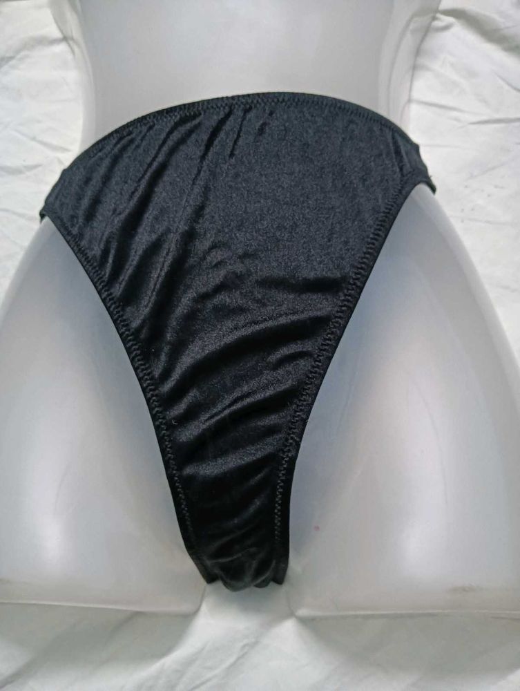 Black Satin💛 Bikini Briefs