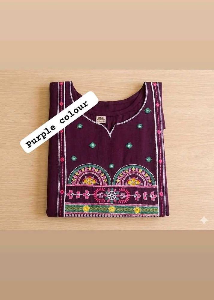 Purple Kurta pyor dabhu cotton kurti s