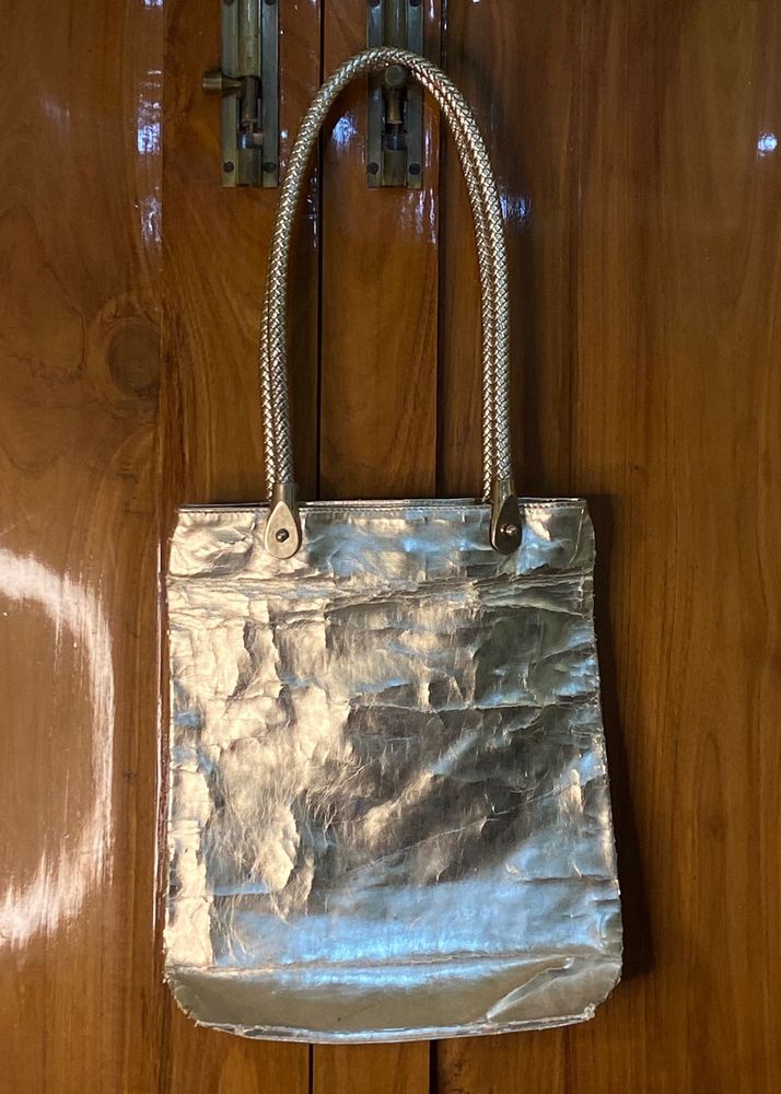 Gold Metallic Tote Bag