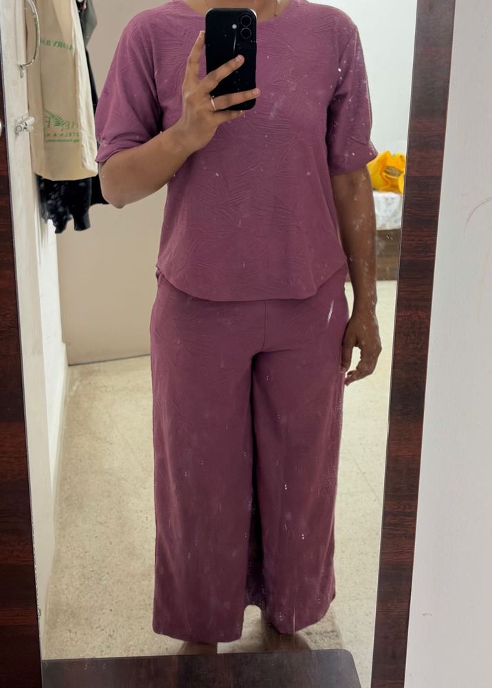 Women's Mauve Co-ord Set