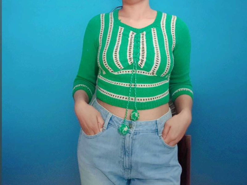 Wool Crop Top