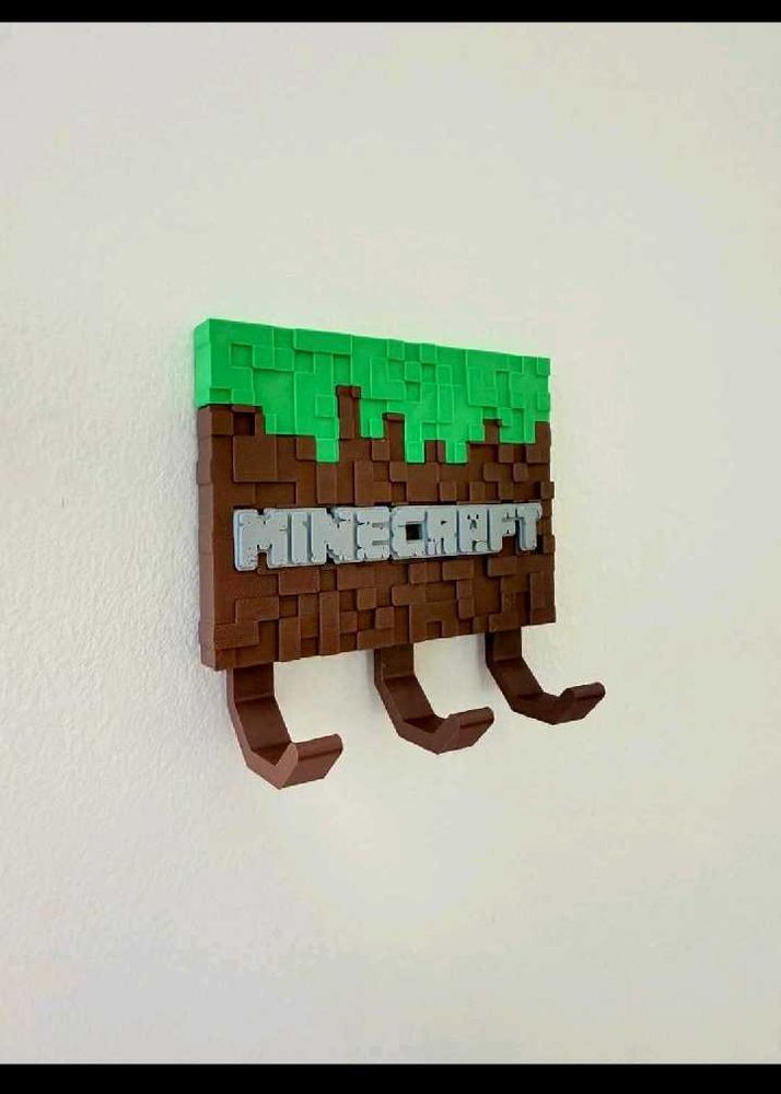 Minecraft Wall Hook Rack