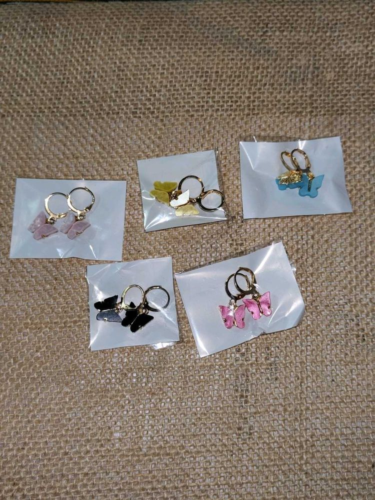 Butterfly Earrings Set