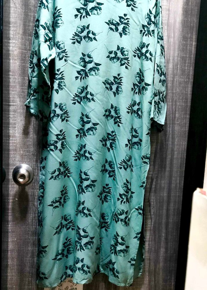 Flowy Floral Print Kurta