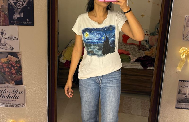 Starry Night Graphic T-Shirt