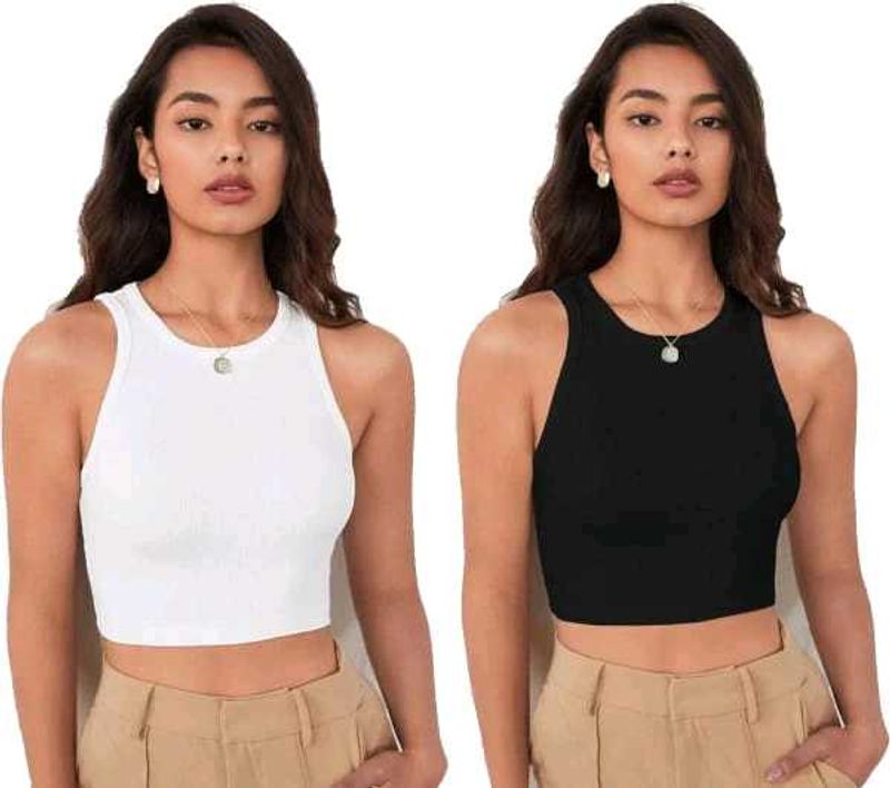 Pack of 2 Crop Tank Tops