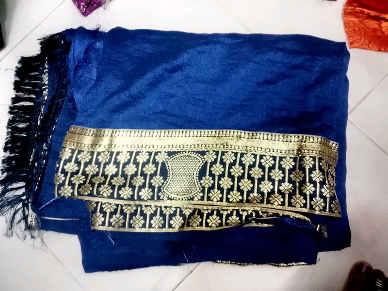 new saree with blouse piece Elegant Royal Blue Sar