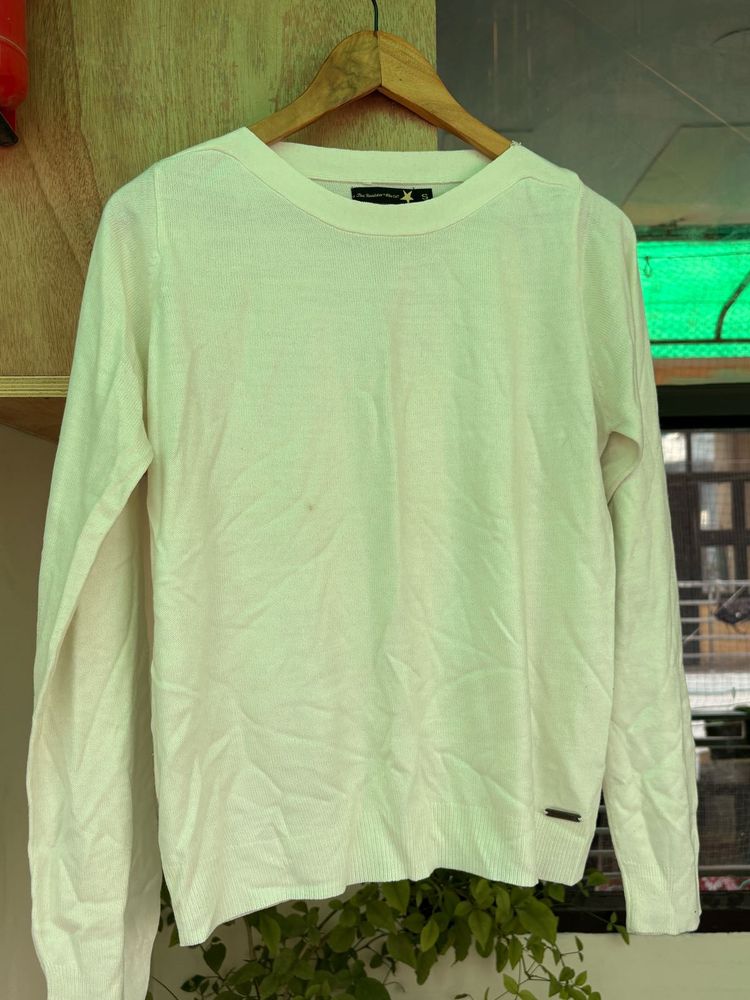 Cream Colored Long Sleeve Sweater
