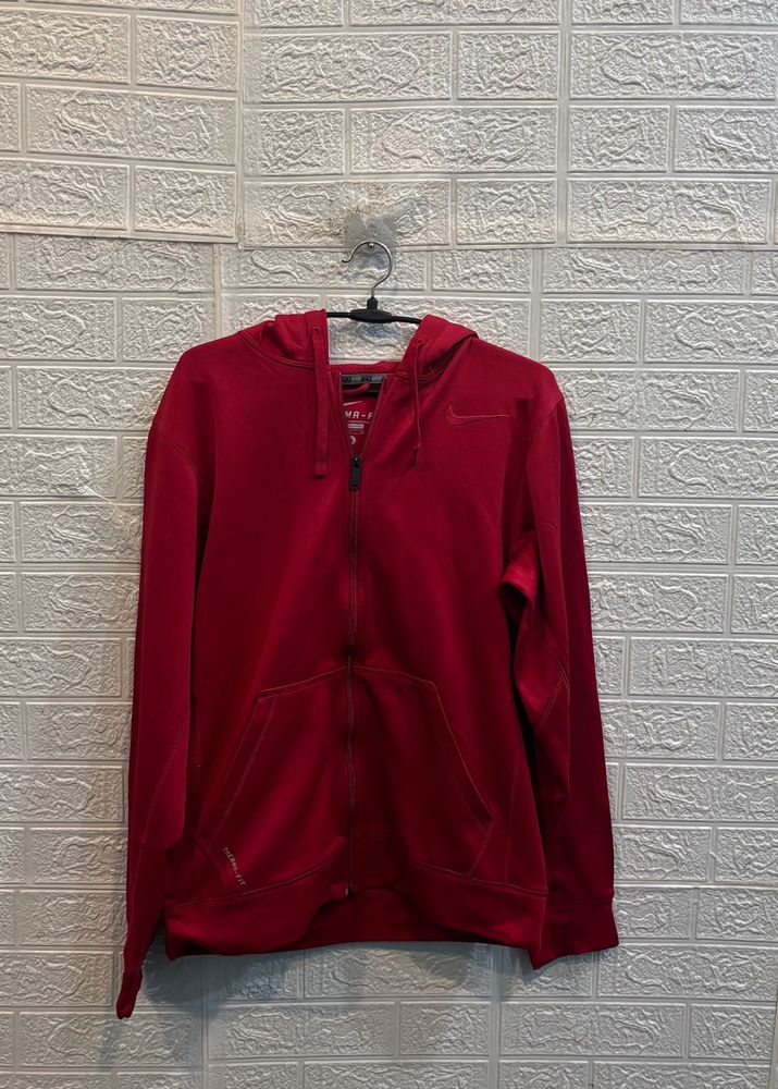 🇬🇧 Nike Red Full Zip Hoodie
