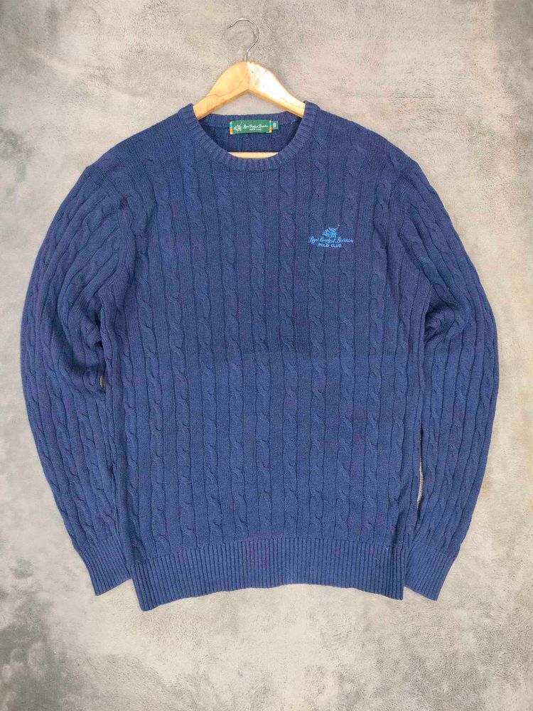 Polo Blue Cable Knit Sweater