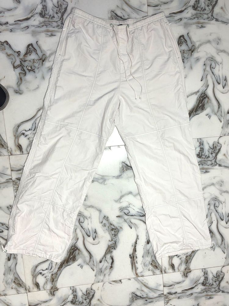 ZARA Comfortable white unisex Cargo Pants