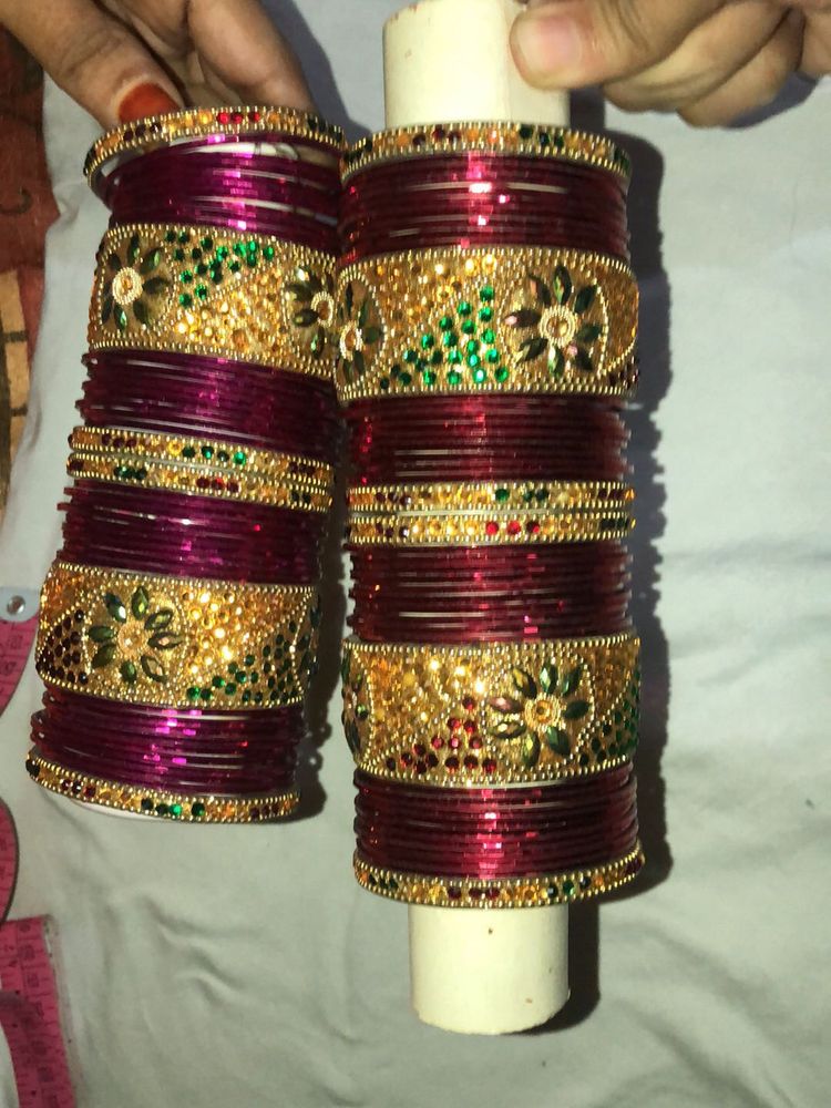 Bangle’s (set)Dark  Pink Colour &amp; Red Colou