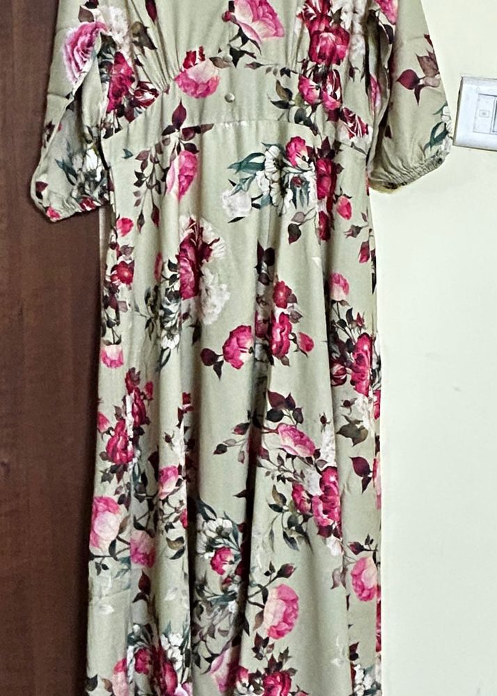 Floral Print Maxi Dress