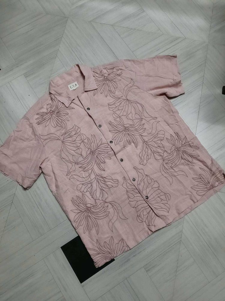 Boxy fit shirt ( Embroided )
