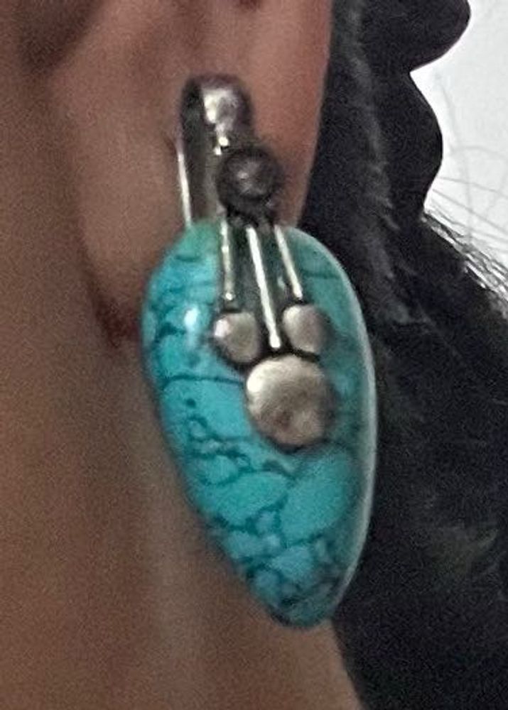 Turquoise Stone Earrings