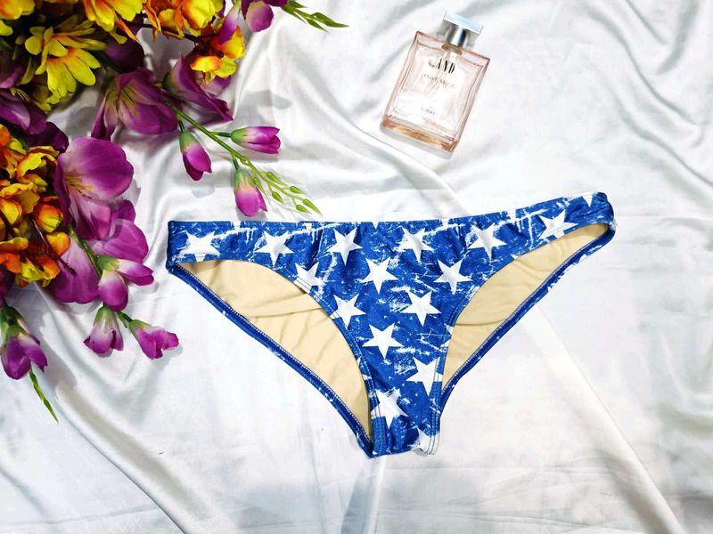 🇳🇿💫🎀Blue Star Print Bikini Bottom