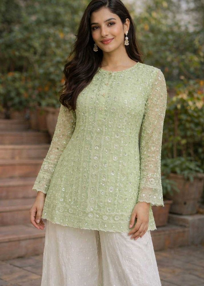 Elegant Embellished short kurti