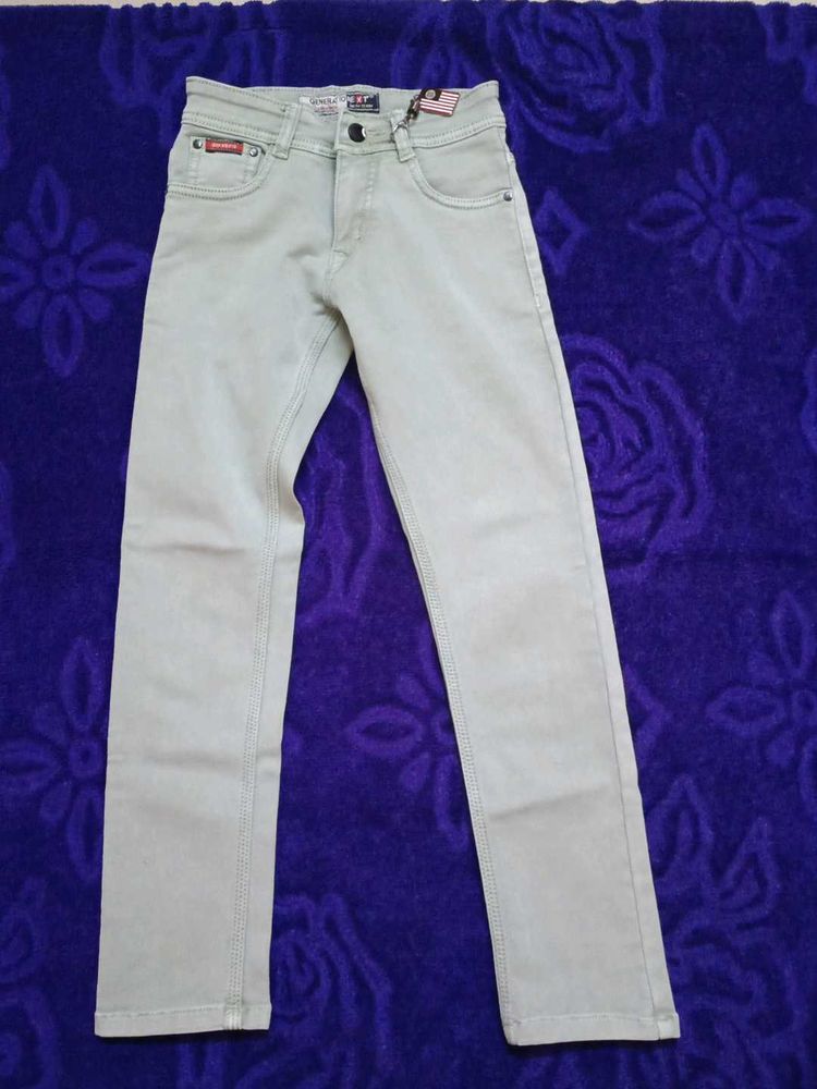 Stylish Light Green Denim Jeans