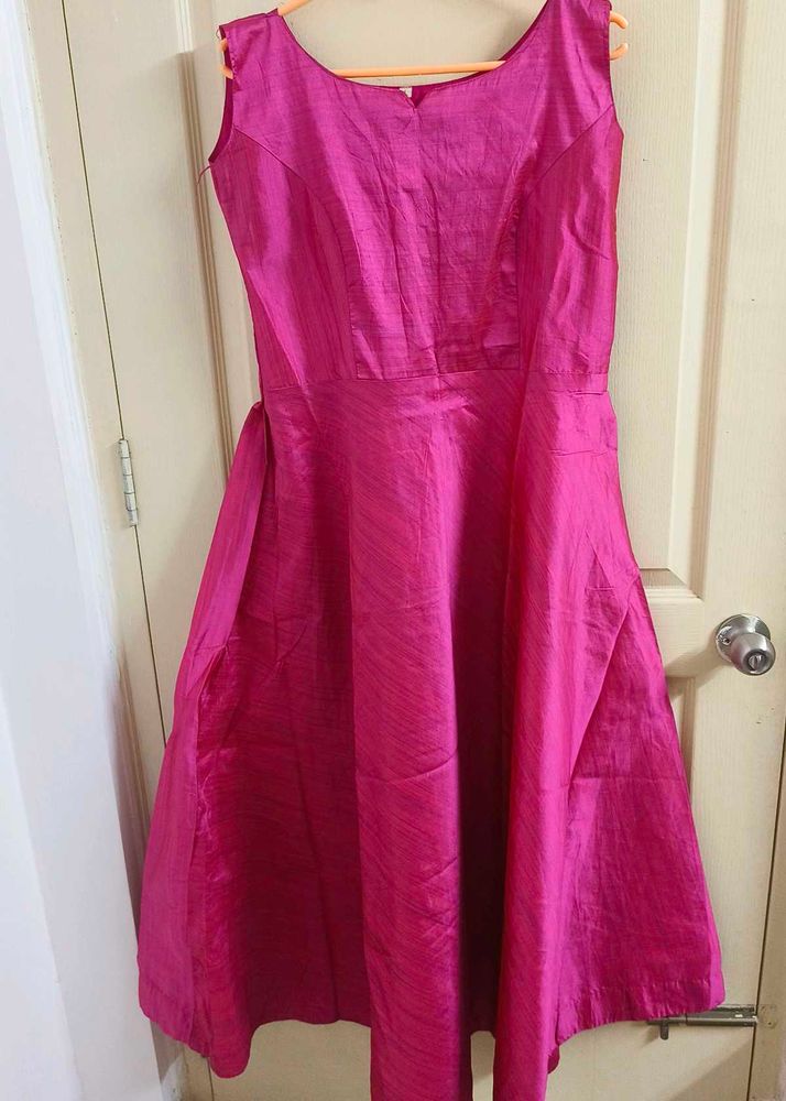 Vibrant Pink Ethnic Gown