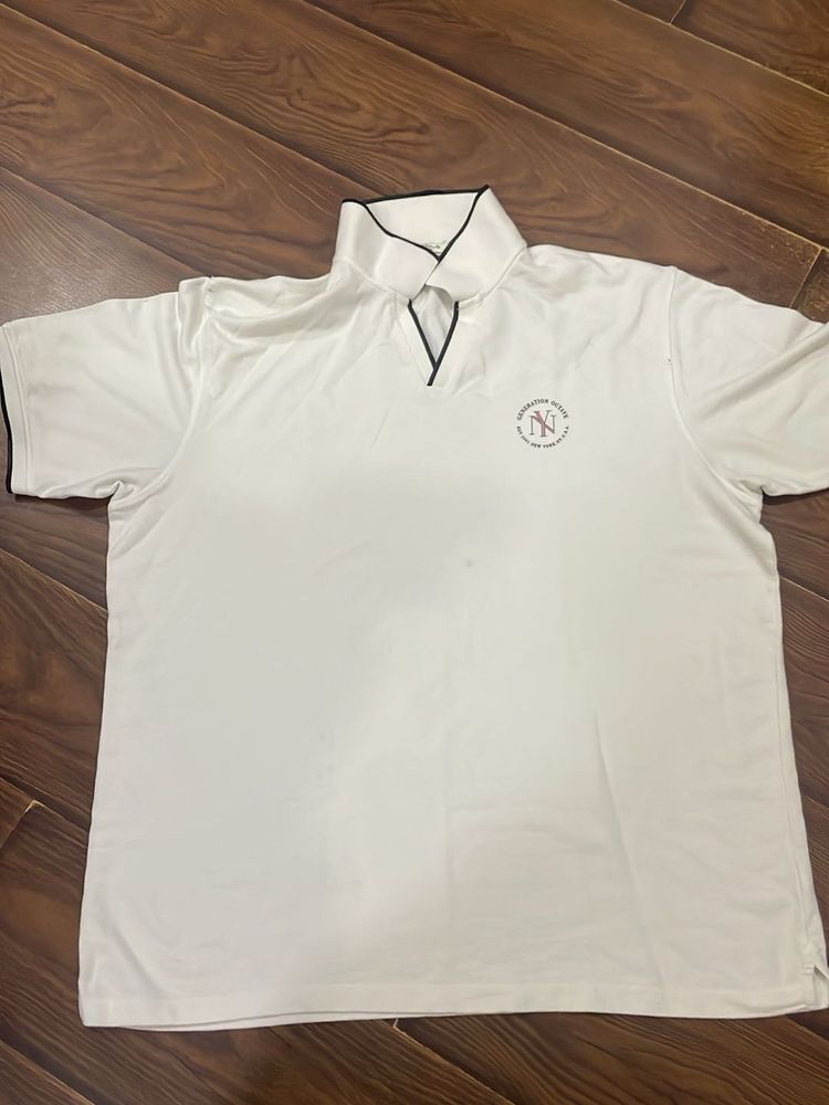 Classic White Men's Polo Shirt