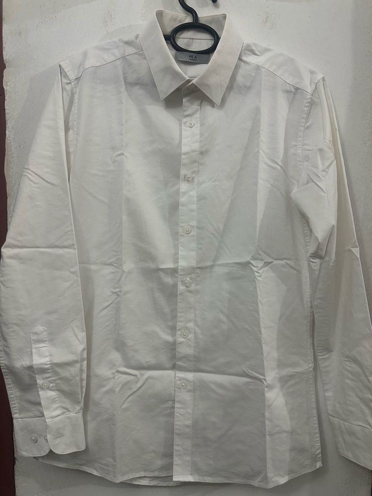 Men's Classic White Button-Down Shirt