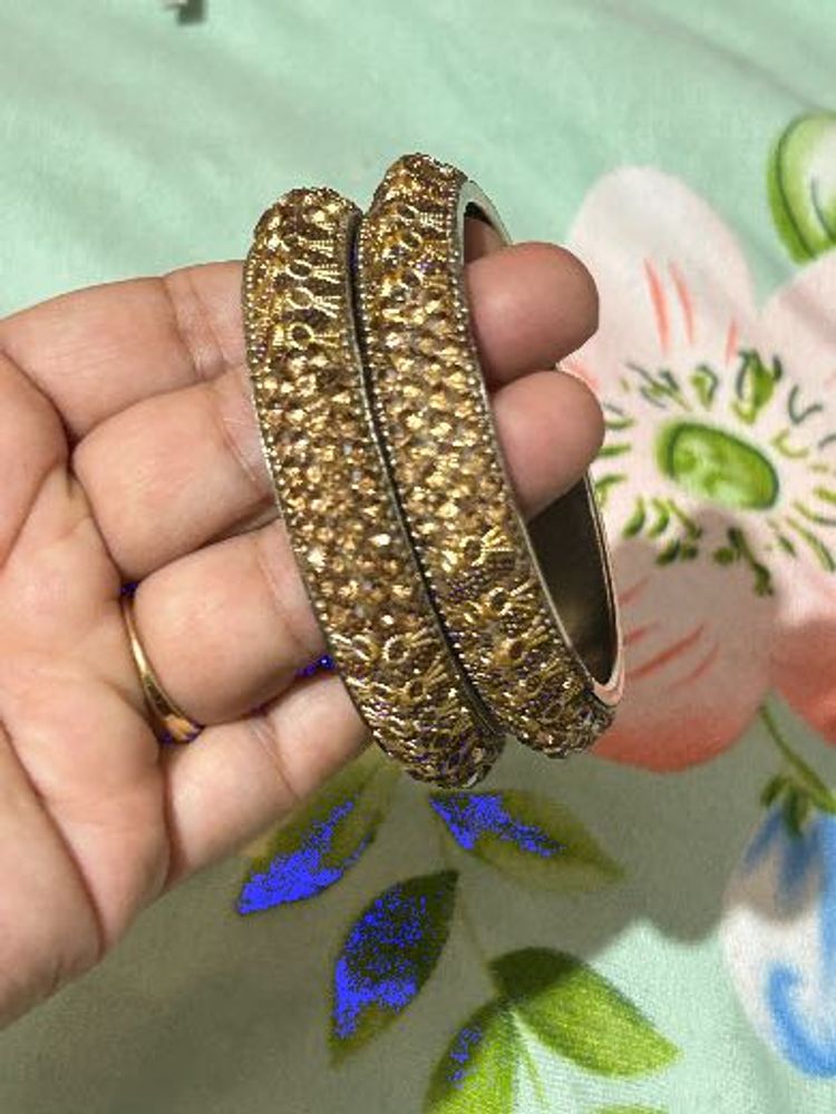 Elegant Set of Embellished Bangles