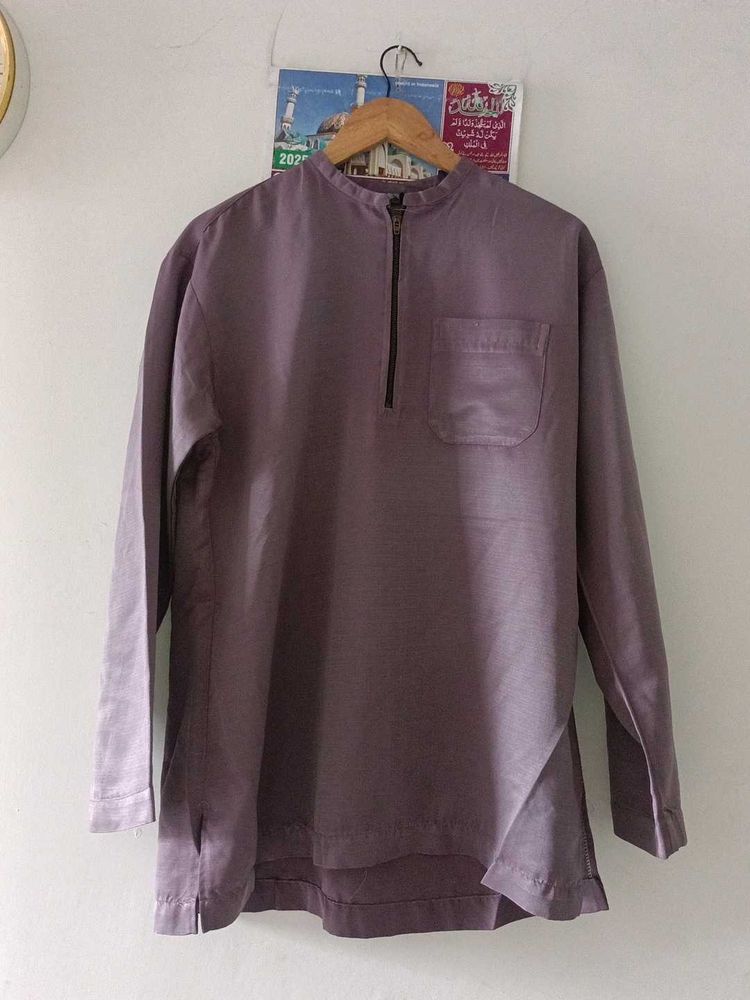 Mauve Zipper Top