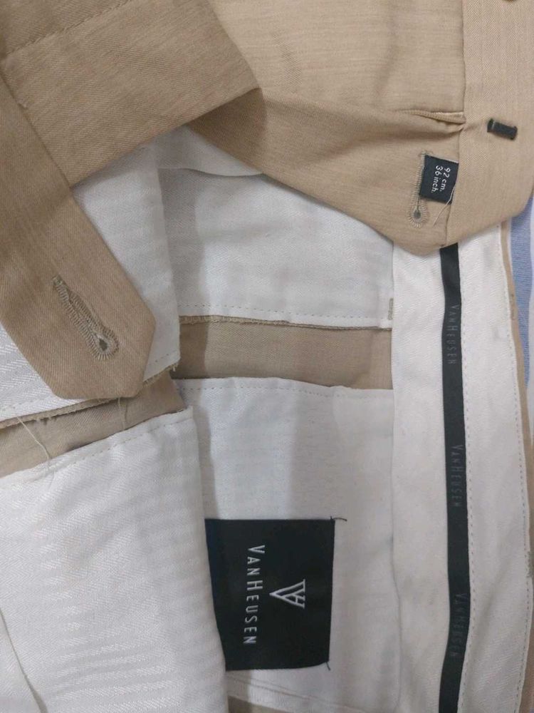 Van Heusen Men's Beige Trousers