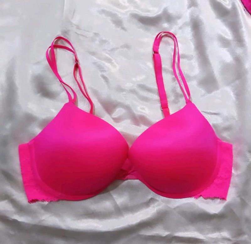 Pink Push-Up Bra