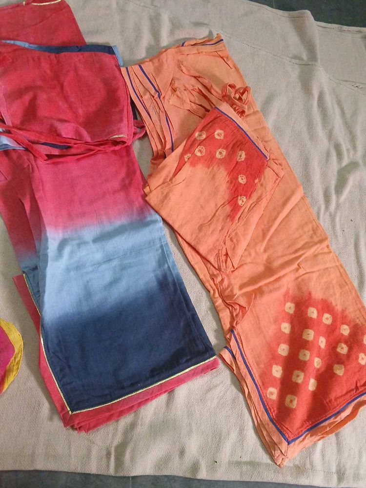 Stylish Ombre Kurta Set with Dupatta
