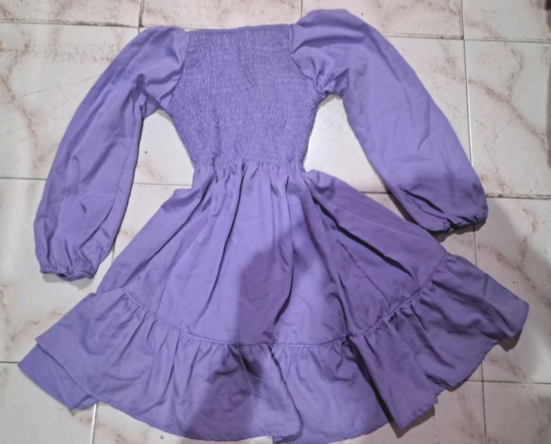 Lavender Frill Dress
