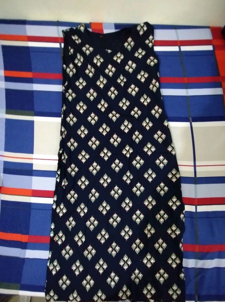 Blue Cut Sleeves Kurti