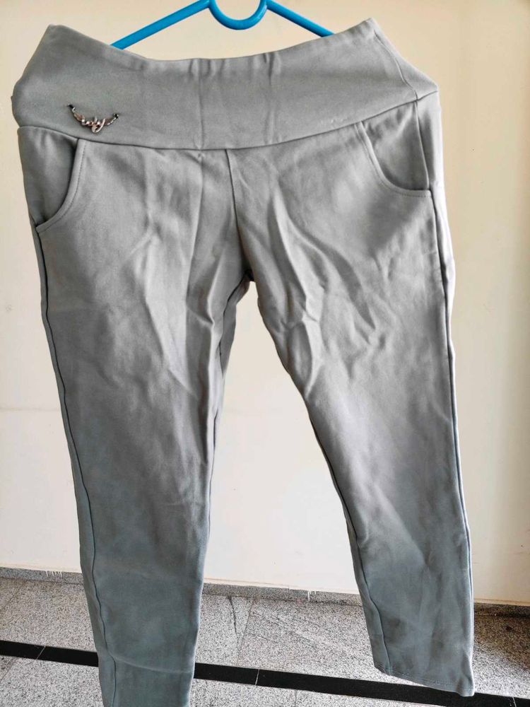 Stylish Greenish greyTrousers