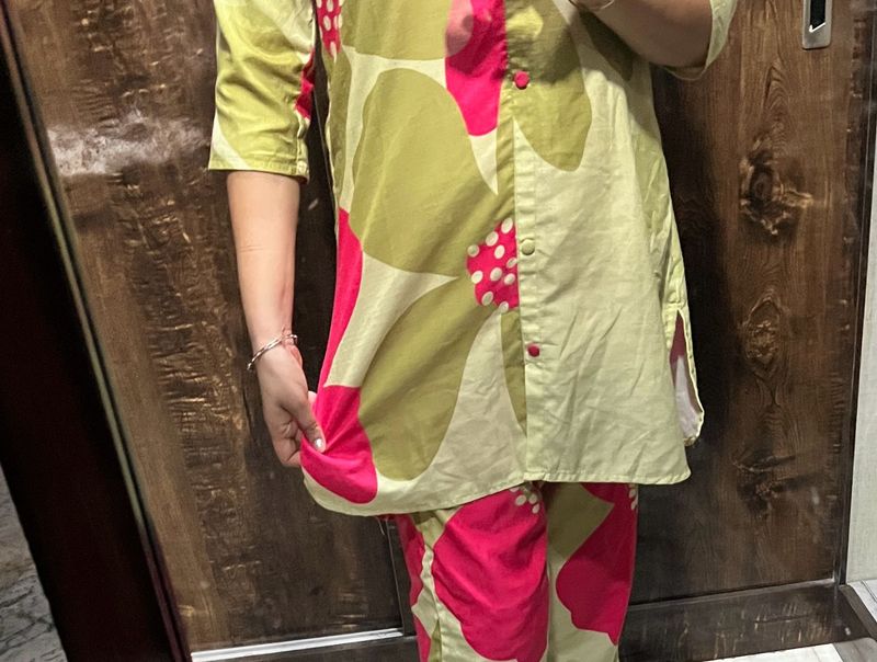 Stylish Floral Kurta Set