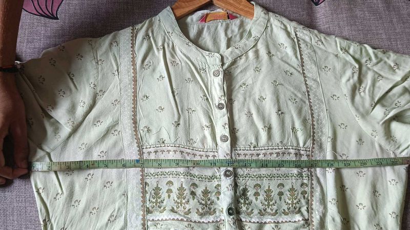 Light Green Printed Kurta