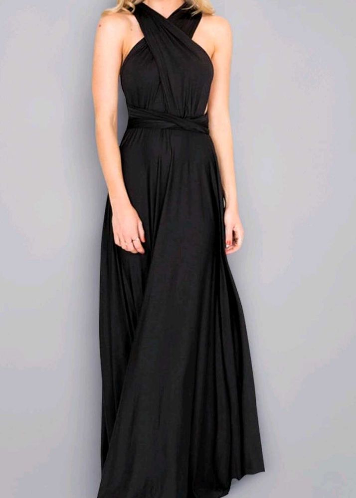 Black Convertible Maxi Dress