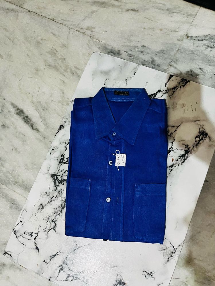 Blue Button-Down Shirt