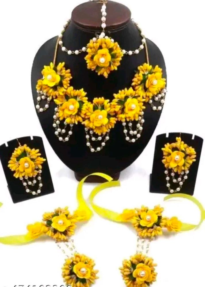 Floral Jewellery haldi Set