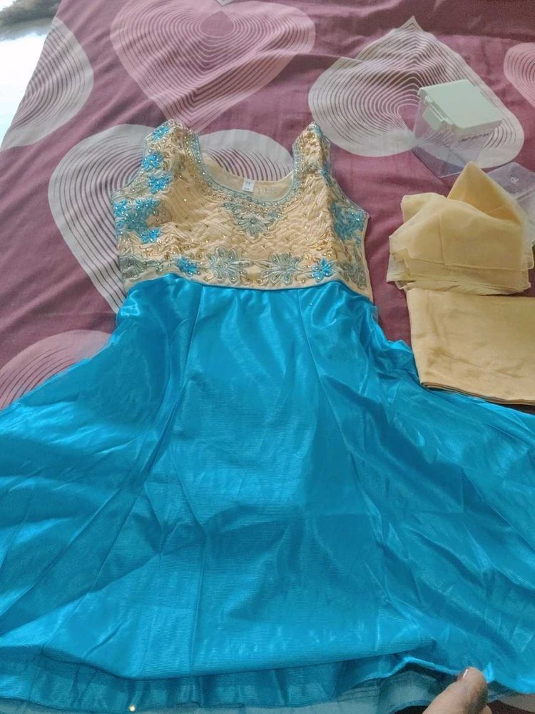 4 color available Girl's Party Wear Dress