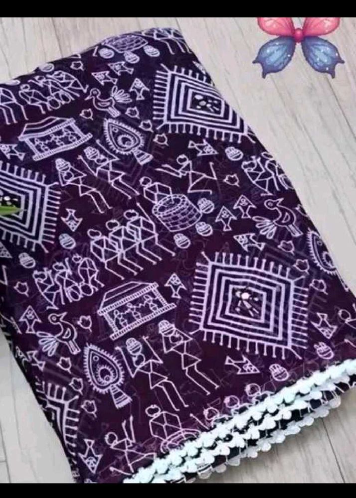 Ethnic Kalamkari Saree